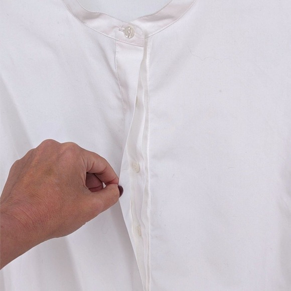 Revolve A.L.C. Robbie Top Women's 12 Mutton Sleeve White Puff Shoulder Blouse - Picture 7 of 14